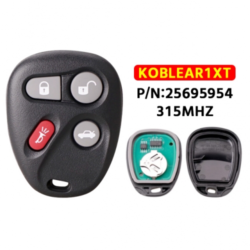 KOBLEAR1XT Smart Car Key For Chevrolet Impala Monte Carlo For Buick LeSabre 25695954 Car Remote Key 315Mhz