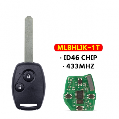 MLBHLIK-1T 2BTN Remote Key For Honda 433Mhz