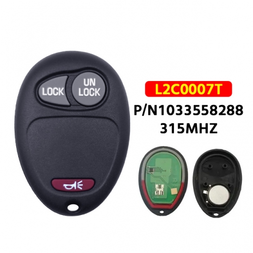 Buick 2+1 3Buttons Remote Car key For L2C0007T 315Mhz For Chevrolet Colorado Canyon H3 2006-2010 Car keys