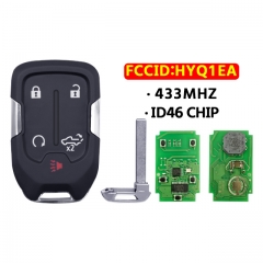 5 Button Smart Key 433Mhz ID46Chip  for 2019-2020 GMC Sierr.a HYQ1EA