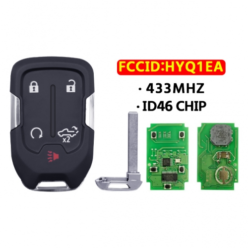 5 Button Smart Key 433Mhz for 2019-2020 GMC Sierr.a HYQ1EA