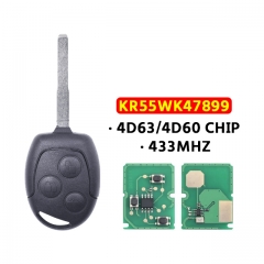 Ford Key 433Mhz 4D63/4D60 Chip Car Remote Key for Ford Focus Fiesta Fusion C-Max For Mondeo Galaxy C-Max S-Max 3BUT