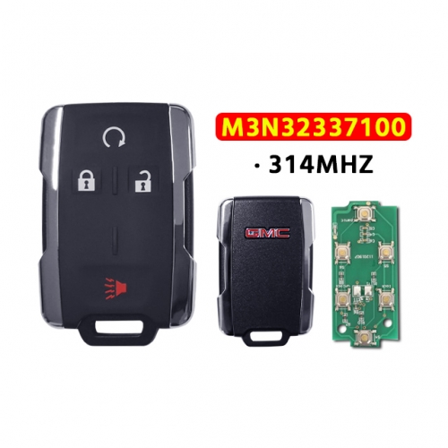 3+1buttons 315Mhz Remote Car Key M3N32337100 For GMC Canyon Sierr.a Yukon 2014-2019