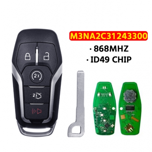 M3N-A2C31243300 for Ford Key 868Mhz Car Remote Key for Ford Fusion Explorer Edge Mustang F150 F250 F450 350 Super Duty