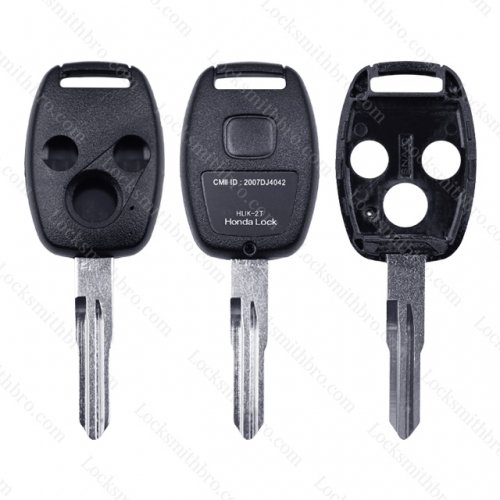LockSmithbro 2.3L 3 Button Honda Remote Key Shell