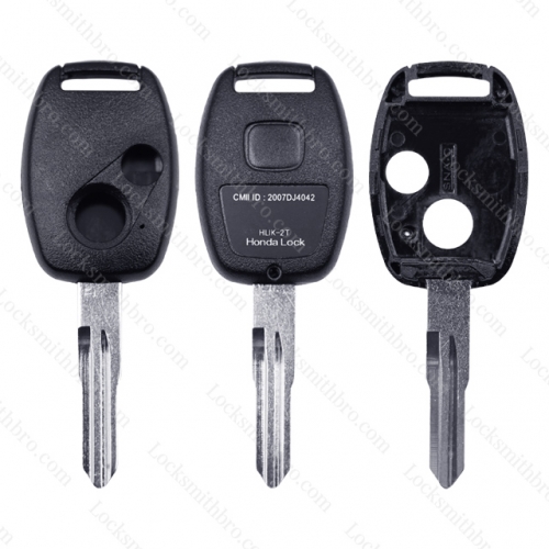 LockSmithbro 2.3L 2 Button Honda Remote Key Shell