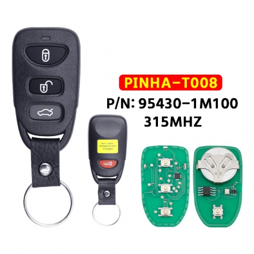 3+1 Buttons Remote Key Fob 315MHz  FCC: PINHA-T008, for Kia Forte Koup 2010 2011 2012 2013 2014 P/N: 95430-1M100