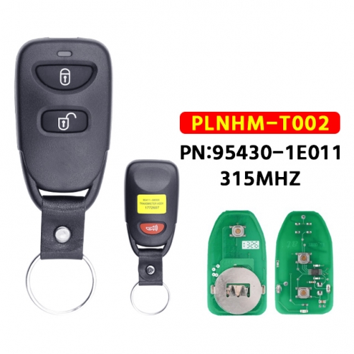 2+1 Buttons Remote Key 315Mhz FCC ID: PLNHM-T002 for T-Hyundai Accent Santa Fe 2005 2006 2007 2008 2009 2010 2011 2012