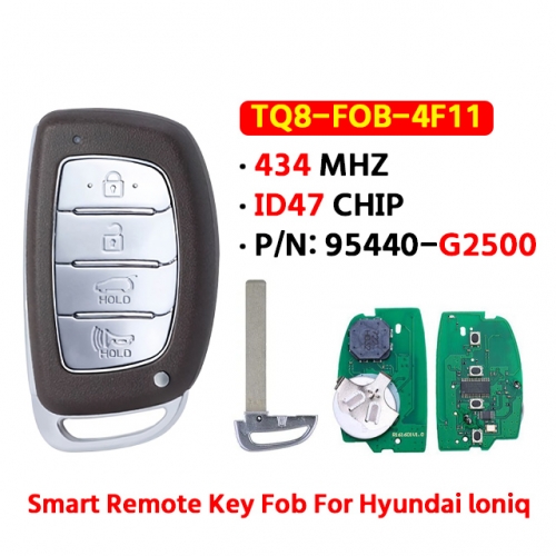 4 Buttons T-Hyundai Ioniq remote control smart card 4 keys 434MHZ 47 chips 95440-G2500