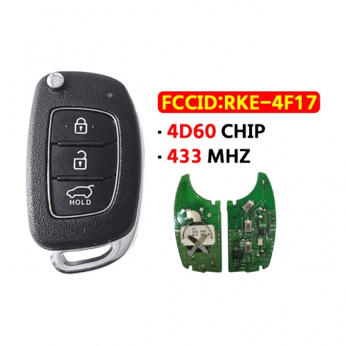 H-yundai original smart key 433MHZ 4D60 80BIT FCCID: RKE-4F17(OEM)