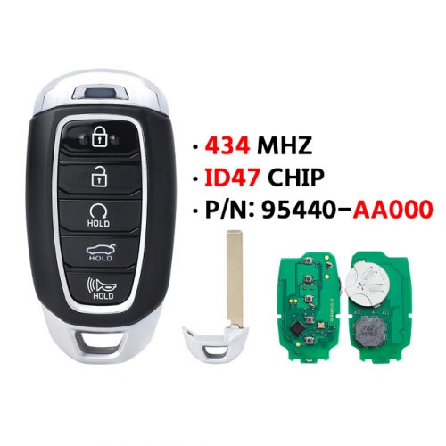 5Button H-yundai Elantra P-ioneer CN7 smart key 95440-AA000,434MHZ.8A chip