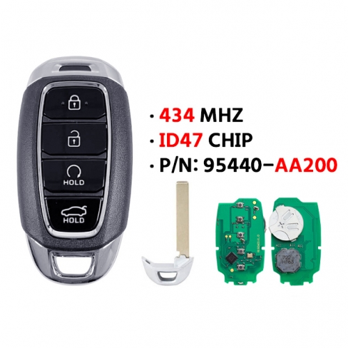 Modern original 4-button smart key 95440-AA200 433MHZ ATMEL AES 6Achip(OEM)