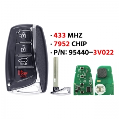 For modern Azera 15-17 years 4 key 433 frequency smart card 95440-3V022 7952 chip