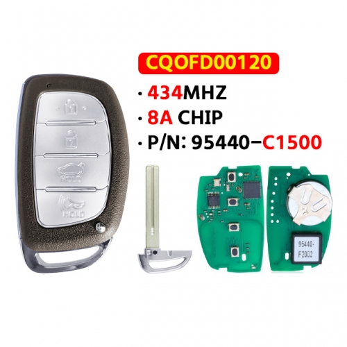 4Button H-yundai Sonata 2015-2019 8A Chip Smart Remote Key,95440-C1500