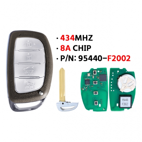 4Button 2020 H-yundai Elantra smart remote key 95440-F2002 8A chip 434MHZ