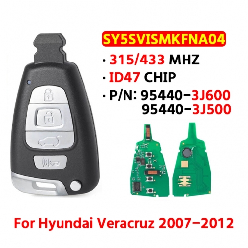 4Button 07-12 H-yundai Vilas Smart Card 315/434 Frequency 95440-3J600/3J500