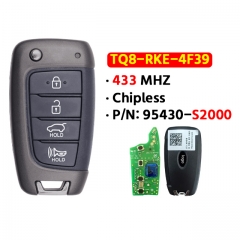 Modern original board sub-shell 4-key key 95430-S2000 /TQ8-RKE-4F39 434MHZ coreless