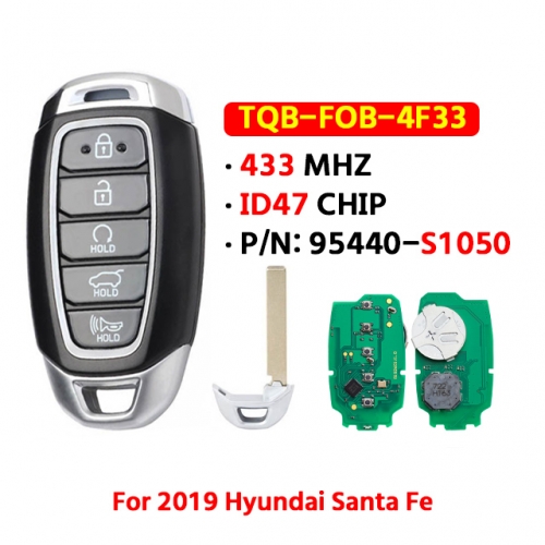 For 2019 H-yundai Santa Fe remote control smart card 95440-S1050 434 frequency 47 chip