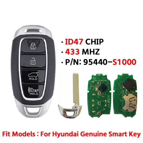 H-yundai 4-key smart key 95440-S1000(TM) 433mhz, 47 chips