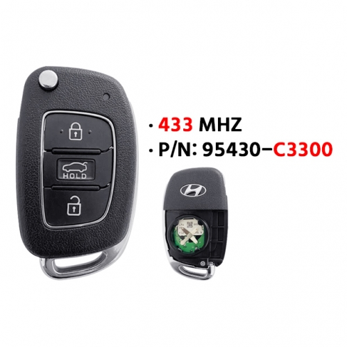 H-yundai original 3-button smart key FCCID:: 95430-C3300(+TP) 433MHz(OEM)