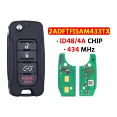 3+1Button Folding key for Jeep guide JEEP free light free man remote control  ID48/4A chip