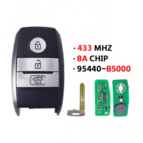 3 Button PN:95440-B5000 433MHz 8A CHIP For Kia Smart Key