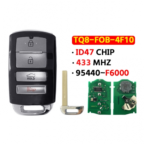 4 Button P/N:95440-F6000 433MHZ ID47 CHIP For Kia Smart Key 2017 2018 2019