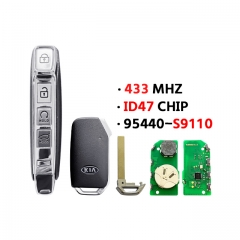 4 Button P/N:95440-S9110 433MHZ ID47 CHIP For Kia Smart Key