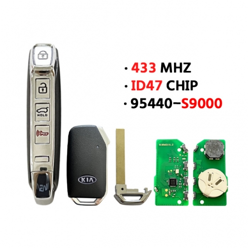 3+1 Button PN:95440-S9000 433MHz PCF7936 CHIP For Kia Smart Key