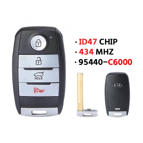 3 Button P/N:95440-C6000 434MHZ ID47 CHIP For 2015 Kia Sorento remote control smart card