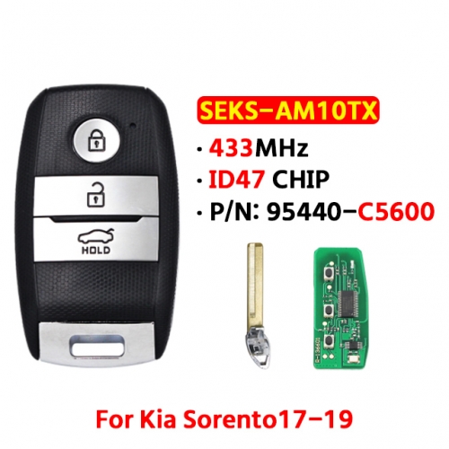 3 Button PN: 95440-C5600 433MHz ID47CHIP For Kia Sorento17-19