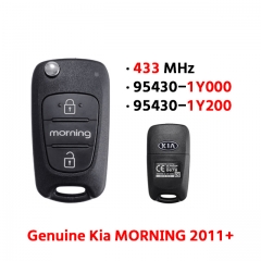 3 Button P/N:95430-1Y000/1Y200 433MHZ FOR Genuine Kia MORNING 2011+ Flip Remote