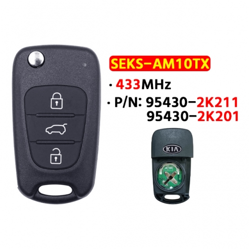 3 buttons P/N:95430-2K211/2K201  433MHZ 6A FCC:SEKS-AM10TX for kia key(OEM)