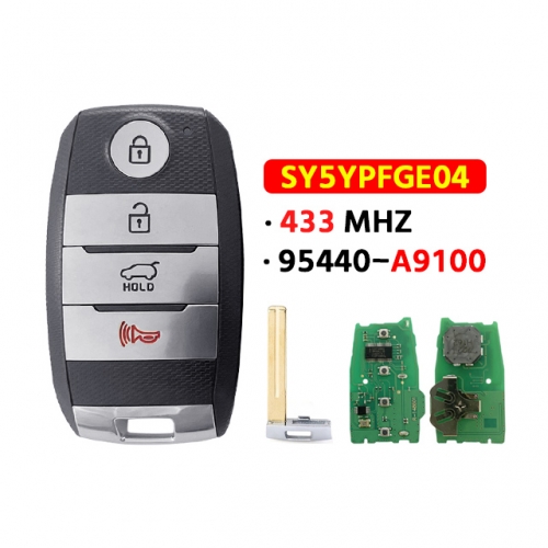 4 Button P/N:95440-A9100 433MHZ  FCC:SY5YPFGE04 For Kia Smart Key