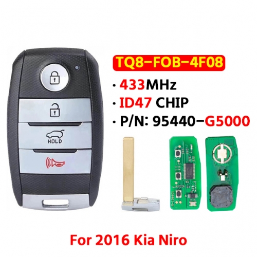 4 Button PN: 95440-G5000 433MHz ID47CHIP For Kia Sorento17-19 For KIA Niro LX EX S Touring