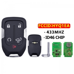 5 Button Smart Key 433Mhz ID46chip for 2019-2021 Chevrolet Silverado   HYQ1EA