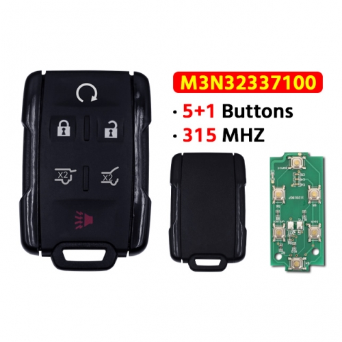 6 Buttons Remote key 315MHz FCC:M3N32337100 for Chevrolet Tahoe Suburban GMC Yukon 2015 2016