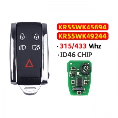 Suitable for T-Jaguar XF 5-button smart car key KR55WK45694,KR55WK49244 315/433