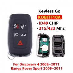 Land-Rover LR2 LR4 PCF7953 Range Rover Evoque Sport KOBJTF10A 315 434 MHZ ID49 Keyless Go Smart Control