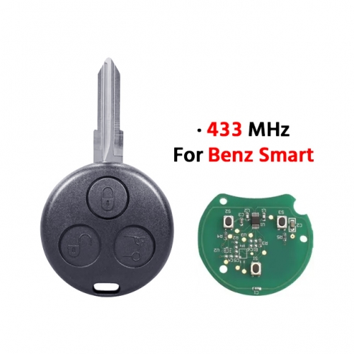 Benz 433Mhz Remote Car Key For Mercedes-Benz Smart Fortwo 1998-2006 Forfour Roadster City Coupe Crossblade Cabrio Roadste