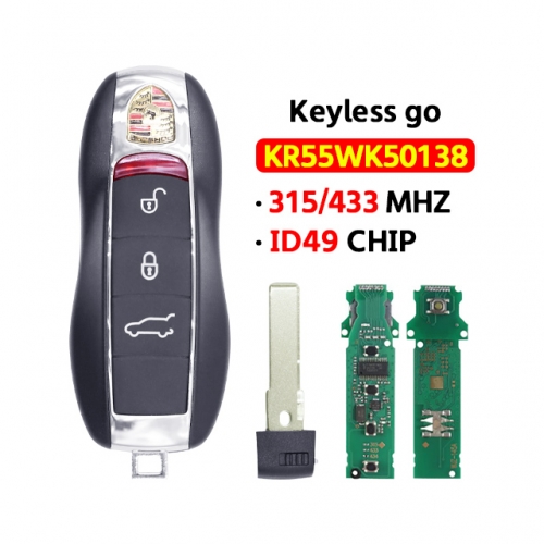 3Button KYDZ Keyless go smart key 315/433Mhz For T-Porsche 2010-2017