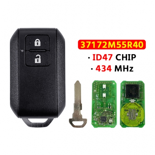 2 Button Remote Key 433MHz ID47CHIP FCC:37172M55R40 For T-Suzuki remote control key(OEM)