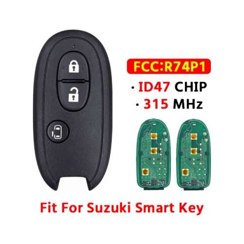 3Button Remote Key 315MHz ID47 CHIP FCC:R74P1 For T-Suzuki remote control key(OME)