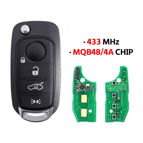 4Button Smart key  MQB48/4A chip 434Mhz for Fiat 500 500X Egea Tipo