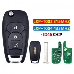 3Buttons Flip Remote Key For 2015+ New Chevrolet Key 315/433Mhz