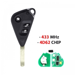 3Button Remote Car Key 433MHz 4D62  For Subaru Forester Impreza Liberty Outback 2004-2009 Tribeca Keys Fob P/N：57497AG153