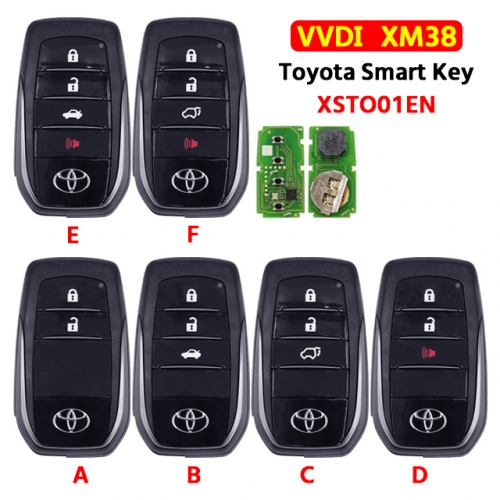 Xhorse VVDI XM38 Smart Key XSTO01EN Proximity Remote Key 8A 4D 4A Chip for T-Toyota Lexus Updated Version of VVDI XM Key XSTO00EN