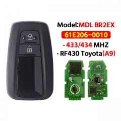2 Button Smart Key Control 433mhz Board 61E206-0010 MDL BR2EX For 2018 T-oyota C-HR