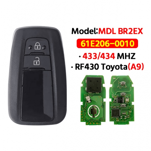 2 Button Smart Key Control 433mhz Board 61E206-0010 MDL BR2EX For 2018 T-oyota C-HR