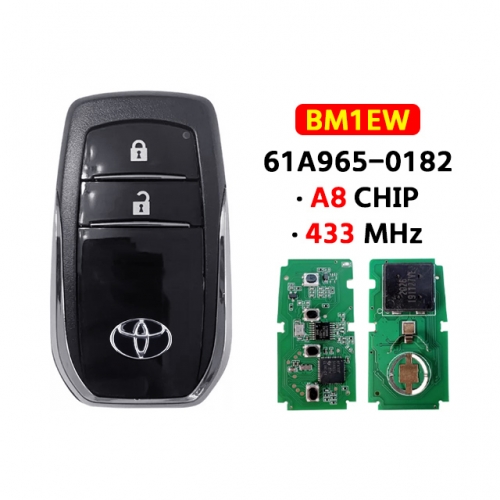2 Button Smart Keys 433Mhz 8A H Chip FCCID BM1EW For 2016 T-oyota Hilux